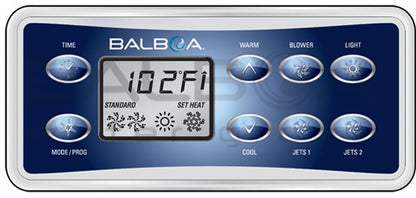 Balboa Touch Pad VL801D / 2 Jet Pumps