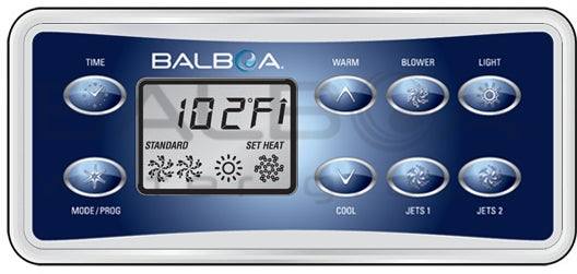 Balboa Touch Pad VL801D / 2 Jet Pumps