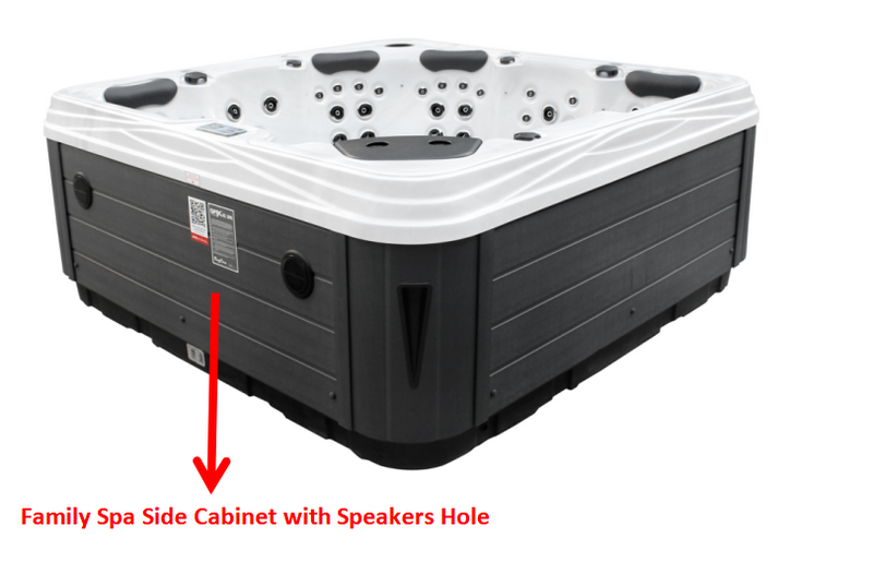 Family Spa Side Cabinet with Speakers Hole