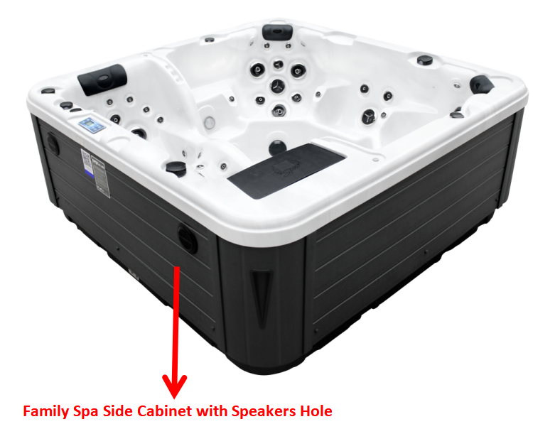 Lifestyle Spa Side Cabinet with Speakers Hole