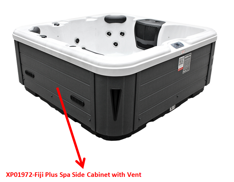 XP01972-Fiji Plus Spa Side Cabinet with Vent