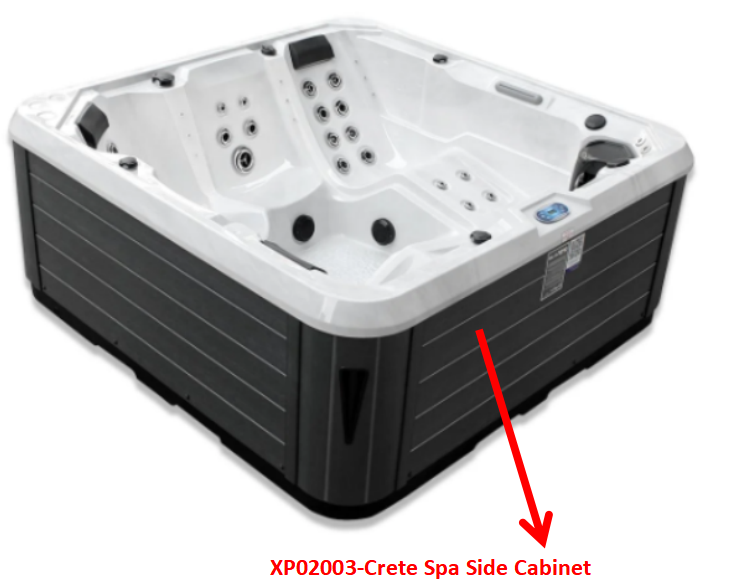 XP02003-Crete Spa Side Cabinet